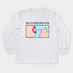 Sucksession Kids Long Sleeve T-Shirt